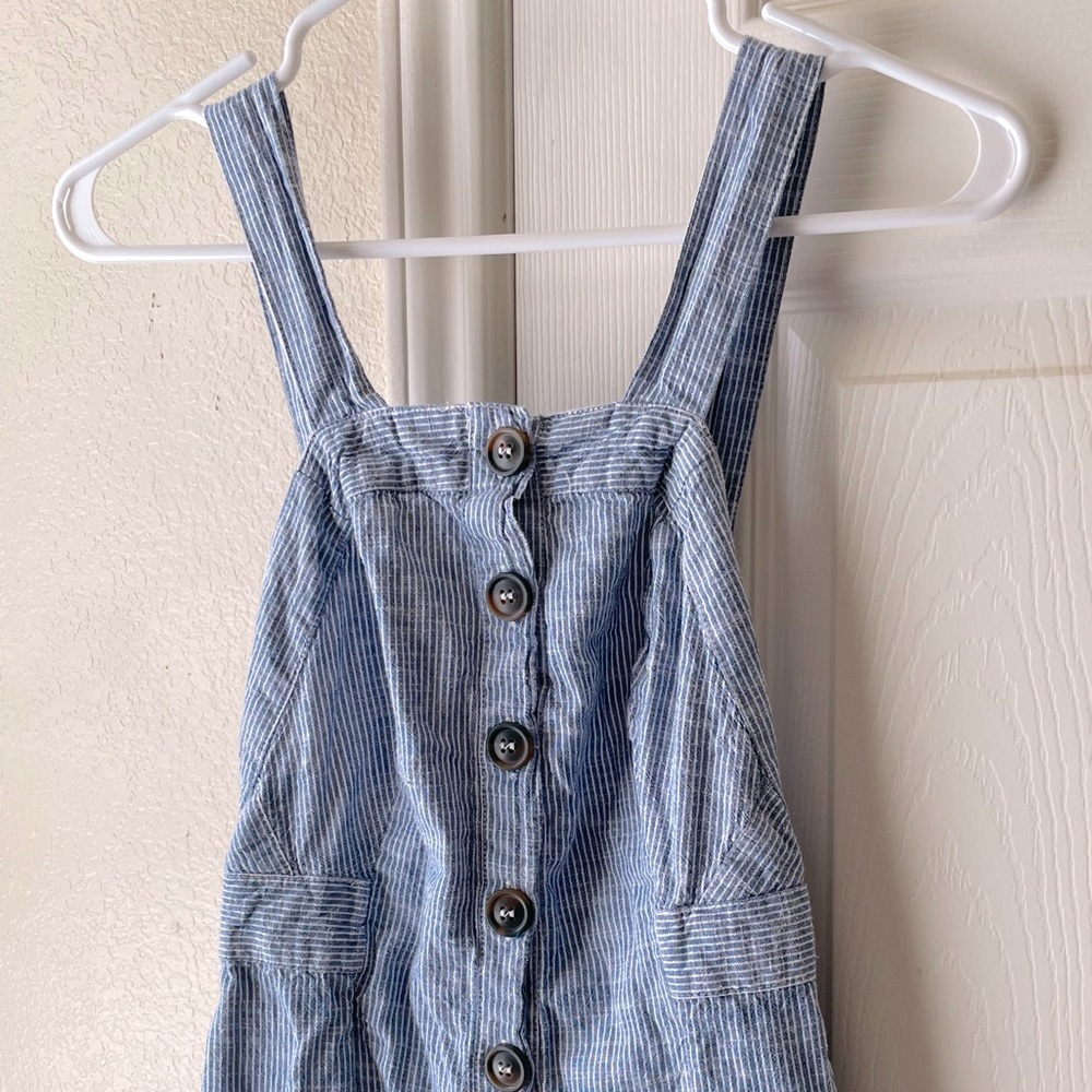2/$12 Japna NWOT Pinstripe Pantsuit - Blue - Picture 2 of 5